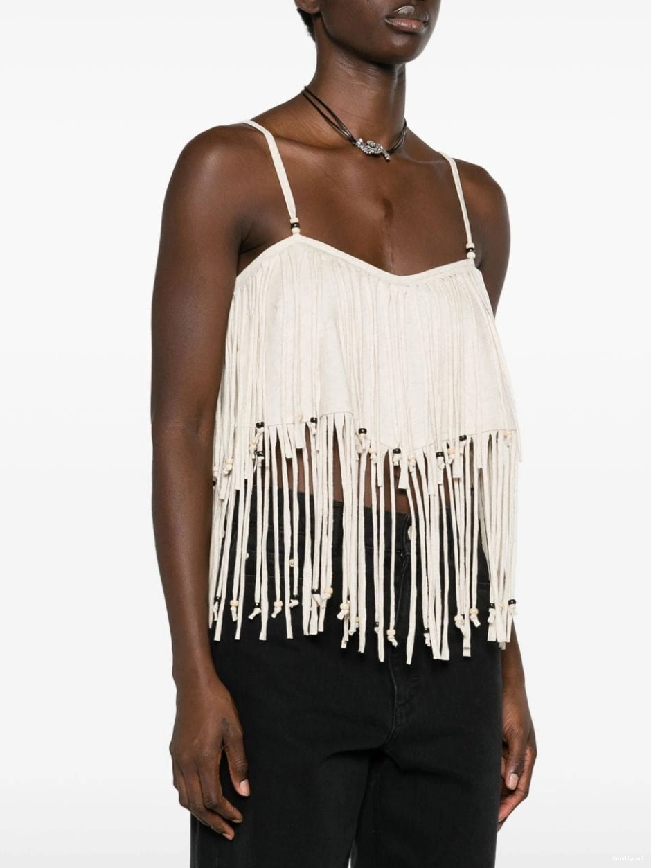 Affordable Monsoon Women bead-detail Alanui fringed top crop 0414